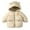 Beige, variant on Kaemgyyd Toddler Baby Boys Girls down Jacket Solid Long Sleeve Lightweight Puffer Coat with Hood Infant Windproof Snow Outerwear
