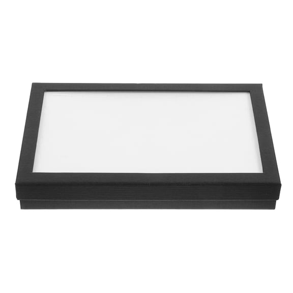 Luxshiny Slot Ring Box with Pvc Cover for Display and Storage