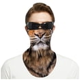 thumbnail image 2 of Shadoumai 1 Pack Cute Orange Tabby Cat Face Mask Fun 3D Animal Neck Gaiter Face Mask Dust Face Cover with Ear-Hanging for Women Men, 2 of 3