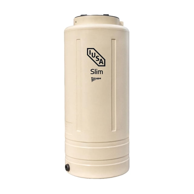 Tinaco IUSA Slim de 800 Litros Beige con Accesorios