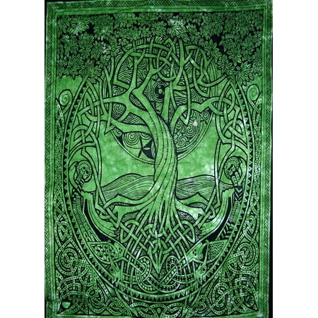 celtic tapestry tree hanging cotton