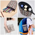 thumbnail image 4 of Lsque Christmas Cat Pattern Telescopic Pencil Bag Pen Holder Stationery Case, Stand-up Retractable Transformer Bag Organizer, 4 of 6