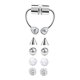 thumbnail image 5 of Anillo para la nariz, juego de piercings para la nariz, joyería para piercings corporales, moda, cómodo de llevar, accesorio exquisito, regalo ideal, piercings para la nariz, tornillo Estilo C, 5 of 9