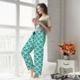 thumbnail image 5 of Pajama Pants Women - Aquamarine Glitter1 Soft Breathable Sleep & Lounge Pants for Women, Comfy Casual Pj Pants Bottoms with Pockets, 5 of 7