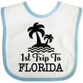thumbnail image 3 of Inktastic First Trip to Florida Vacation Boys or Girls Baby Bib, 3 of 4