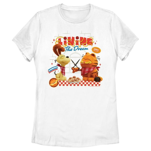Women's The Garfield Movie Living the Dream Graphic T-Shirt