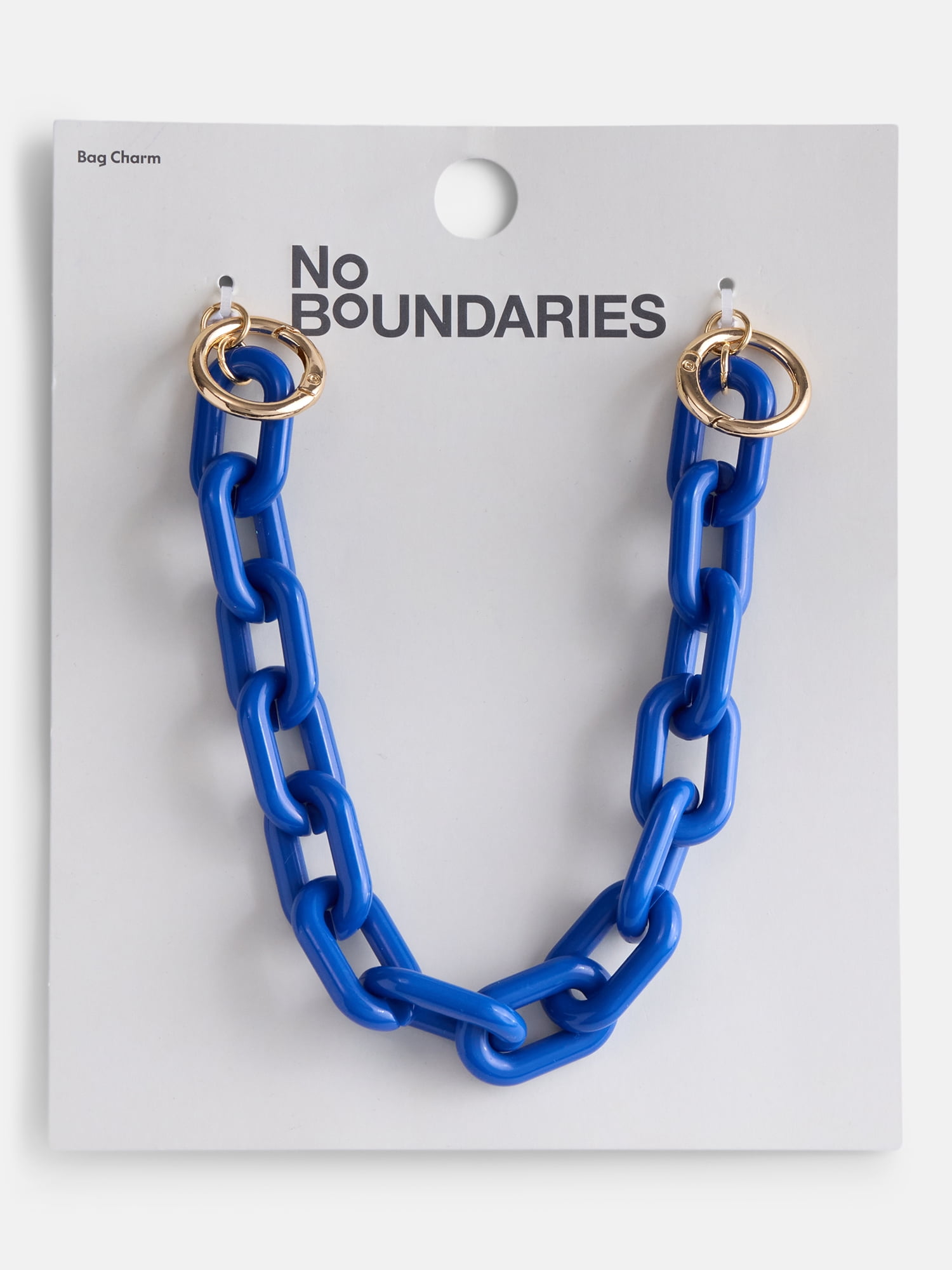 No Boundaries Women’s Game Day Chain Swag Charm, Cobalt