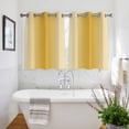 thumbnail image 3 of Yellow Ombre Kitchen Curtains Short 54 Inch Length, Modern Abstract Art Farmhouse Gradient Grommet Top Bedroom Living Room Curtains, Light Filtering Cafe Curtain Drapes 2 Panels Set 84''x54'', 3 of 9
