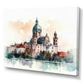 thumbnail image 2 of Designart "Green And Brown Munich Opulence III" City Art Deco Canvas Wall Art, 2 of 5