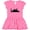 Raspberry with Polka Dots, variant on Inktastic New York Skyline Girls Baby Dress