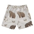 thumbnail image 7 of FORMRS Boys Swim Trunks Quick Dry Mesh Liner Boardshorts Sizes XS-XL, Light Gray Bears, 7 of 7