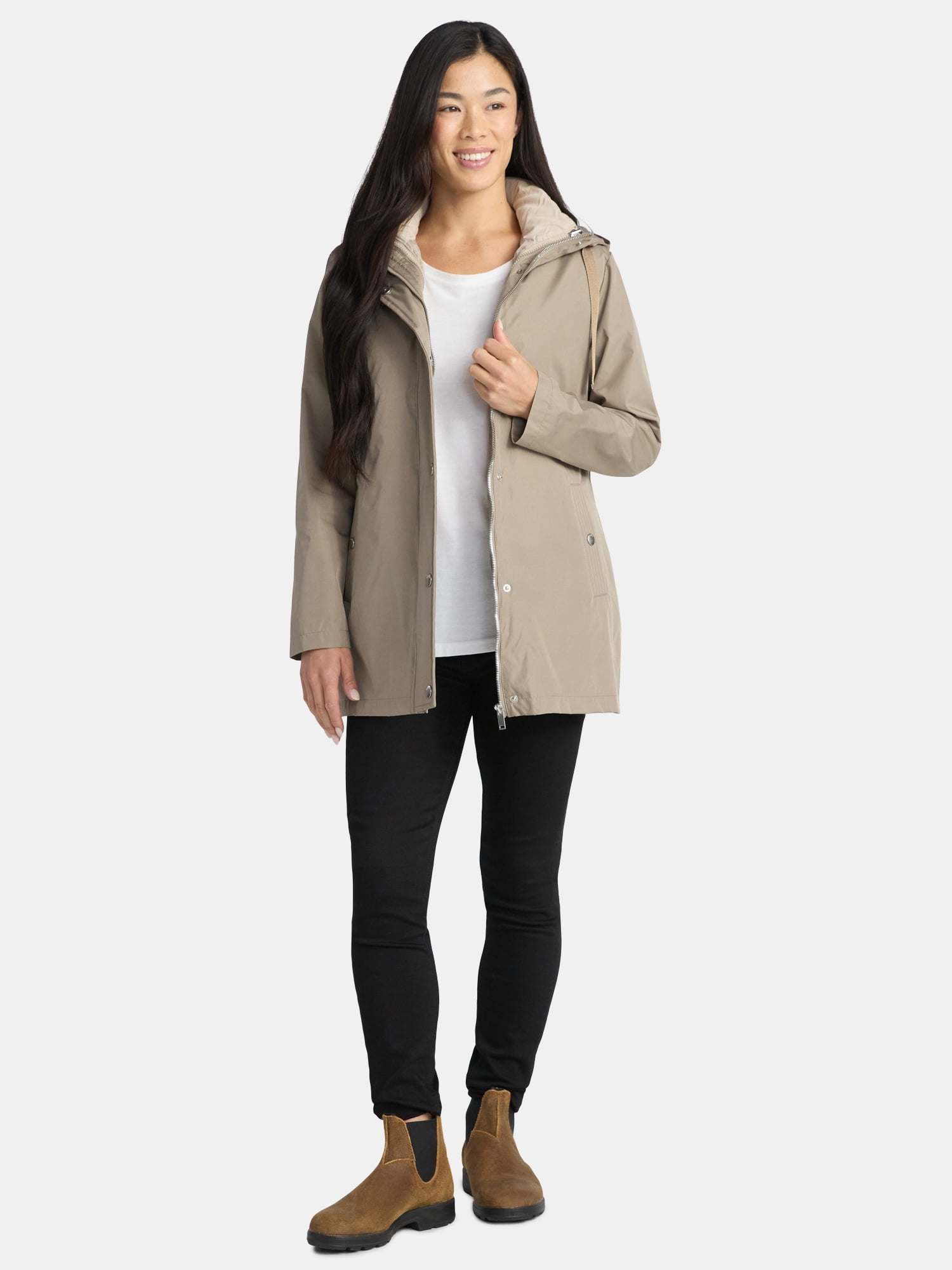 Big Chill Women's and Women's Plus 3 in 1 Systems Jacket with Hood, Sizes S-3X