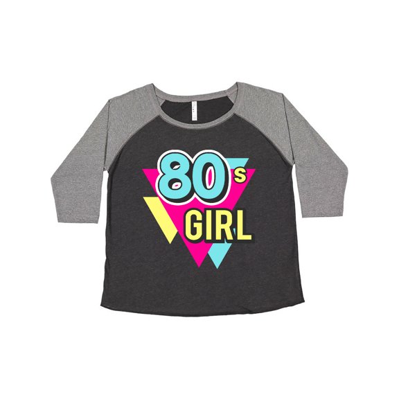Inktastic Vibrant Colors 80s Girl Women's Plus Size T-Shirt