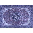 thumbnail image 1 of Ahgly Company Indoor Rectangle Medallion Blue Traditional Area Rugs, 7' x 9', 1 of 4