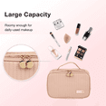 thumbnail image 3 of Bolso cosmético del bolso portátil del almacenamiento del lavado del viaje de gran capacidad, hecho de PU, 3 of 5