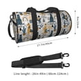 thumbnail image 4 of KLL Llama and Cactus1 Duffle Bag For Men Women Sport Gym Fitness Tote Travel Training Workout Basketball Football Weekender, 4 of 8