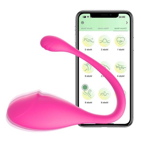 Birdsexy APP Control Vibrating Egg for Women, Female Vibrators Massager Toys - Rose Red