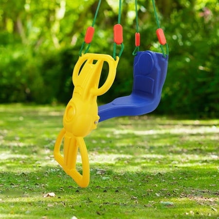Costway Rider Swing With Hangers Glider Swing Seat Kids Children Playground Backyard