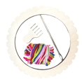 thumbnail image 3 of de telar de madera, tejido artesanal, paquete de Material tejido a mano, patrón hecho a mano DIY, de elaboración de tablero tejido para niños Ronda M BLESIY Mini telar, 3 of 8