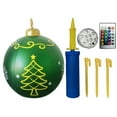 thumbnail image 1 of 60cm Inflatable Christmas Ball PVC Glow Christmas Inflatable Ball (Style S), 1 of 8