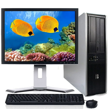 HP Desktop Computer Bundle with Intel Dual Core Processor 4GB of RAM DVD-RW 300Mps Wifi with a 17