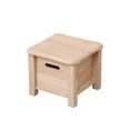 thumbnail image 1 of DOLITY Wooden Foot Stool with Drawer Bench Foot Rest for Home Apartment Small Space 30cmx30cmx25cm, 1 of 9