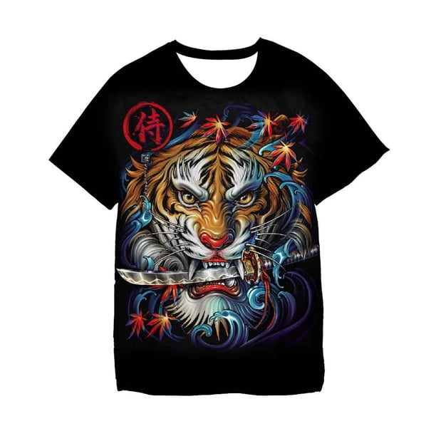 Animal Lion Tiger 3D T Shirts Casual Men Women Children Fashion Short Sleeve Boy girl Kids Printed Cartoon Cool Tops13T Gong Bohan LED