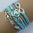 thumbnail image 1 of Bracelets Hand Chain with Retro Heart Pearl and Colored Cord Layered Design for Everyday Style Lightweight Alloy Craftsmanship Fashion Accessory, 1 of 7