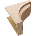 thumbnail image 6 of 10"W x 20"D x 20"H Classic Helena Rough Cedar Woodgrain TimberThane Corbel, Primed Tan, 6 of 6