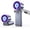 Grey Purple, variant on Portable Handheld Turbo Fan with Ice Cooler, 199 Speed Personal Fan,5500mAh Rechargeable,20H Cooling Time,20000 RPM Powerful Silent Motor, Summer Essential for Travel/Outdoor/Office, Grey Purple