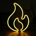 thumbnail image 4 of Giyblacko Night LightsFlame Neon Sign For Bedroom Wall Decor USB Or Battery Powered Fire Neon Sign Flame LED Neon Light Sign For Kids Living Room Bar Party Christmas Wedding Decor, 4 of 9