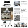 thumbnail image 4 of 36 in. Lumin Collection Ductless Island Range Hood, Soft Touch Controls, LED Lights, Stainless Steel, 4 of 13