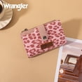 thumbnail image 3 of Wrangler Wallets for Women Slim Bifold Credit Card Holder, Leopard-Pink, 3 of 7