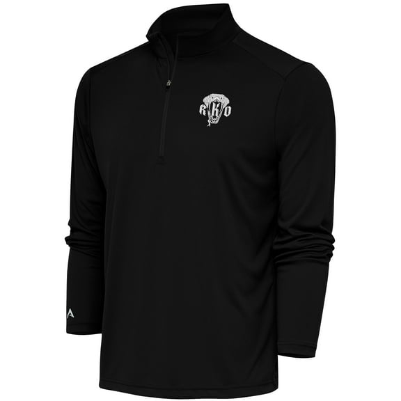 Men's Antigua  Black Randy Orton Tribute Quarter-Zip Pullover Top