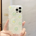 thumbnail image 4 of Case for iPhone 14 Pro Max, Soft TPU Bumper Cute Print Pattern Design Women Girls Protective Phone Cover Case for iPhone 14 Pro Max (6.7 inch), Green Flower, 4 of 5