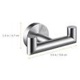 thumbnail image 4 of Miangastore Stainless Steel Double Towel Hook for Bathroom and Kitchen Simple Wall Mounted Design 4.7x3.1 Inches, 4 of 8