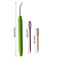 thumbnail image 1 of Kit de Crochet en Plastique Portable Ergonomique Professionnel Poignée en Bois Réutilisable pour Couture 6 Ensembles, 1 of 5