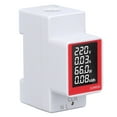 thumbnail image 4 of Zaqw AC Digital Display Meter,AC Digital Display Meter Rail Type Power Voltmeter Energy Reset Clear Function AC50~300V,Voltmeter, 4 of 8