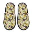 thumbnail image 2 of KLL Lilies Flowers Slippers for Women Men House Slip on Indoor Outdoor Bedroom Furry Fleece Lined Ladies Comfy Anti-Skid Rubber Hard Sole-Medium, 2 of 8