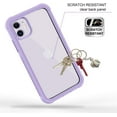 thumbnail image 7 of CellEver Compatible with iPhone 11 Case, Clear Full Body Heavy Duty Protection Shockproof Rugged Transparent Cover with Built-in Clear Screen Protector - Light Purple, 7 of 7
