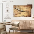 thumbnail image 4 of Elephant Stock Adventures Light Wood Caribbean Push Pin Map Wall Art - Map Canvas Canvas - 12" x 8", 4 of 4