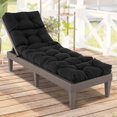 thumbnail image 5 of Costway 2 PCS 73" Lounge Chaise Cushion Padded Recliner Cushion Indoor Outdoor Black, 5 of 9