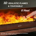 thumbnail image 4 of 47.3" 3D Water Vapor Fireplace: Embedded Realistic Steam Flames, Water Func, APP Ctrl, Child Lock, No Heating. Ideal for Indoor, Home & Office, 4 of 9