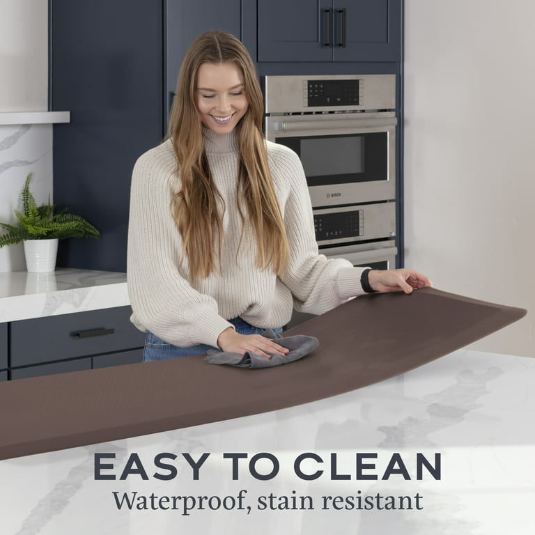 Waverly Shadow Vine Deep Gray Anti-Fatigue Kitchen Mat