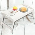 thumbnail image 1 of Riforla Mini Folding Table Multifunctional Household Bedroom Bed Wooden Tray Computer Solid Wood Table Rack D, 1 of 6