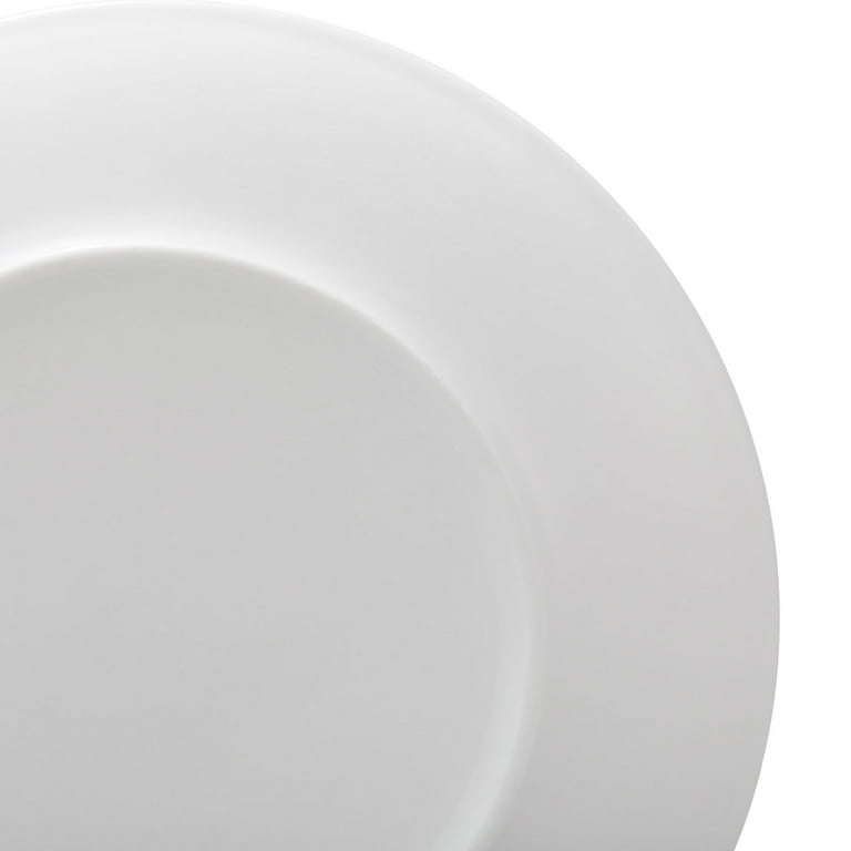 Mainstays Glazed White Round Stoneware Salad Plate 7.5 Walmart