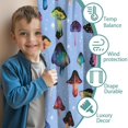 thumbnail image 3 of Blackout Kids Curtains,Colorful Mushroom Pattern Light Blue Pattern Childrens Insulated Curtains Set Of 2,Bedroom Essentials,Toddler Room Decor 42"x54", 3 of 5