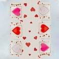 thumbnail image 4 of White Love Hearts Valentine’s Day Placemats Set of 4 Cloth Table Mats 12 x 18 Inch Party Home Dining Decor Table Decorations, 4 of 5