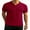 09-Wine Red, variant on GIRUNS Men's Muscle V Neck Polo Shirts Slim Fit Ribbed Knit Short Sleeve Shirts Golf Shirts Casual Stylish Tee