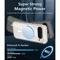 thumbnail image 3 of KOMI for Google Pixel-9-Pro XL Case: Clear Case Magnetic Military Grade Drop Protection Anti Yellowing Cell Phone Cover - Rugged Shockproof Protective Bumper Transparent Cases (Clear), 3 of 5